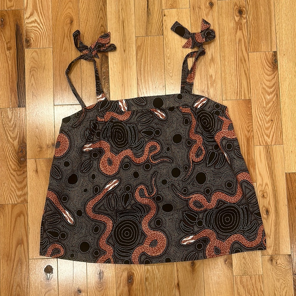 Anthropologie tie-strap tank top